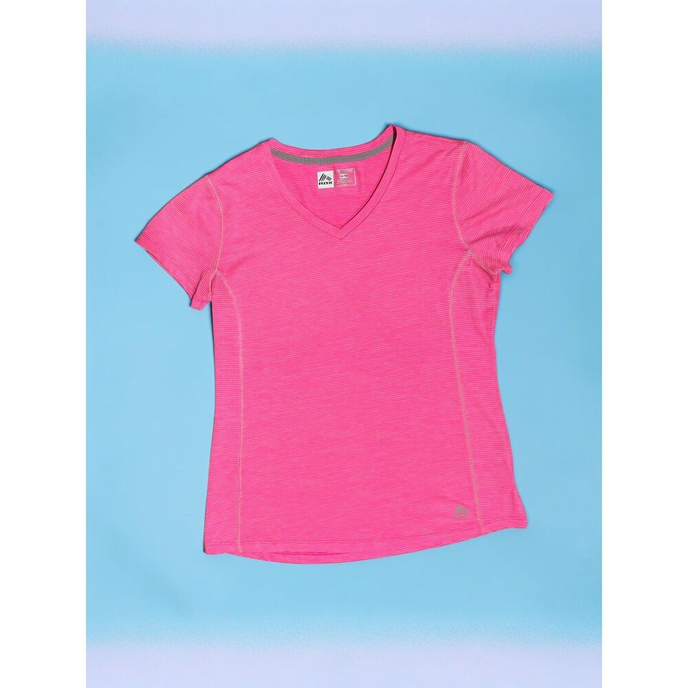 RBX Performance Women's Active Short Sleeve Tennis Pickleball Top Neon Pink Sz M - Picture 3 of 8